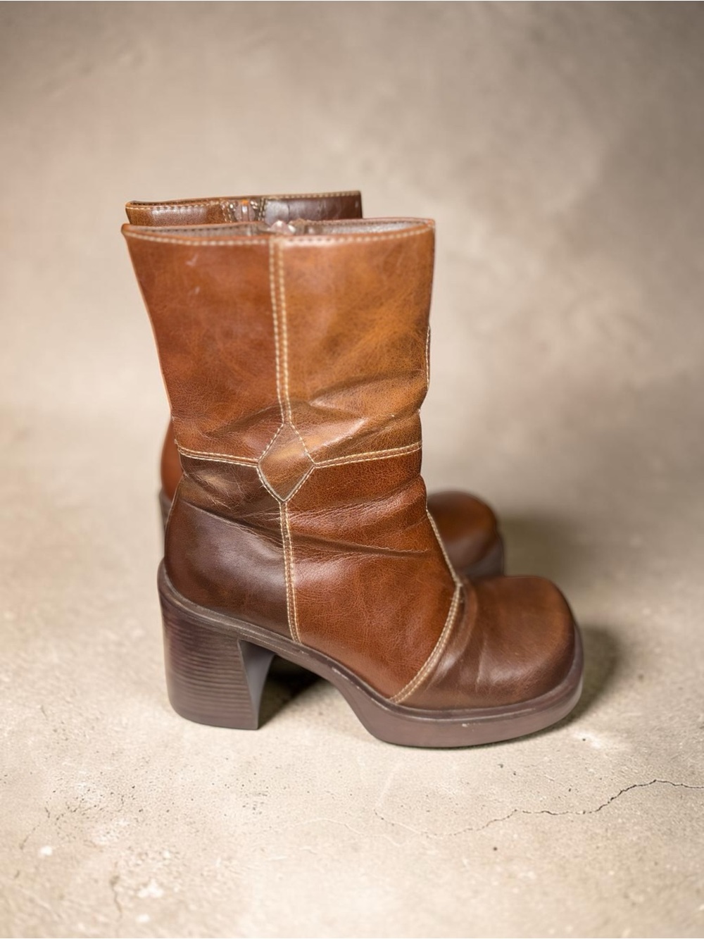 🤎 Vintage Lei Patchwork Boots 🤎
